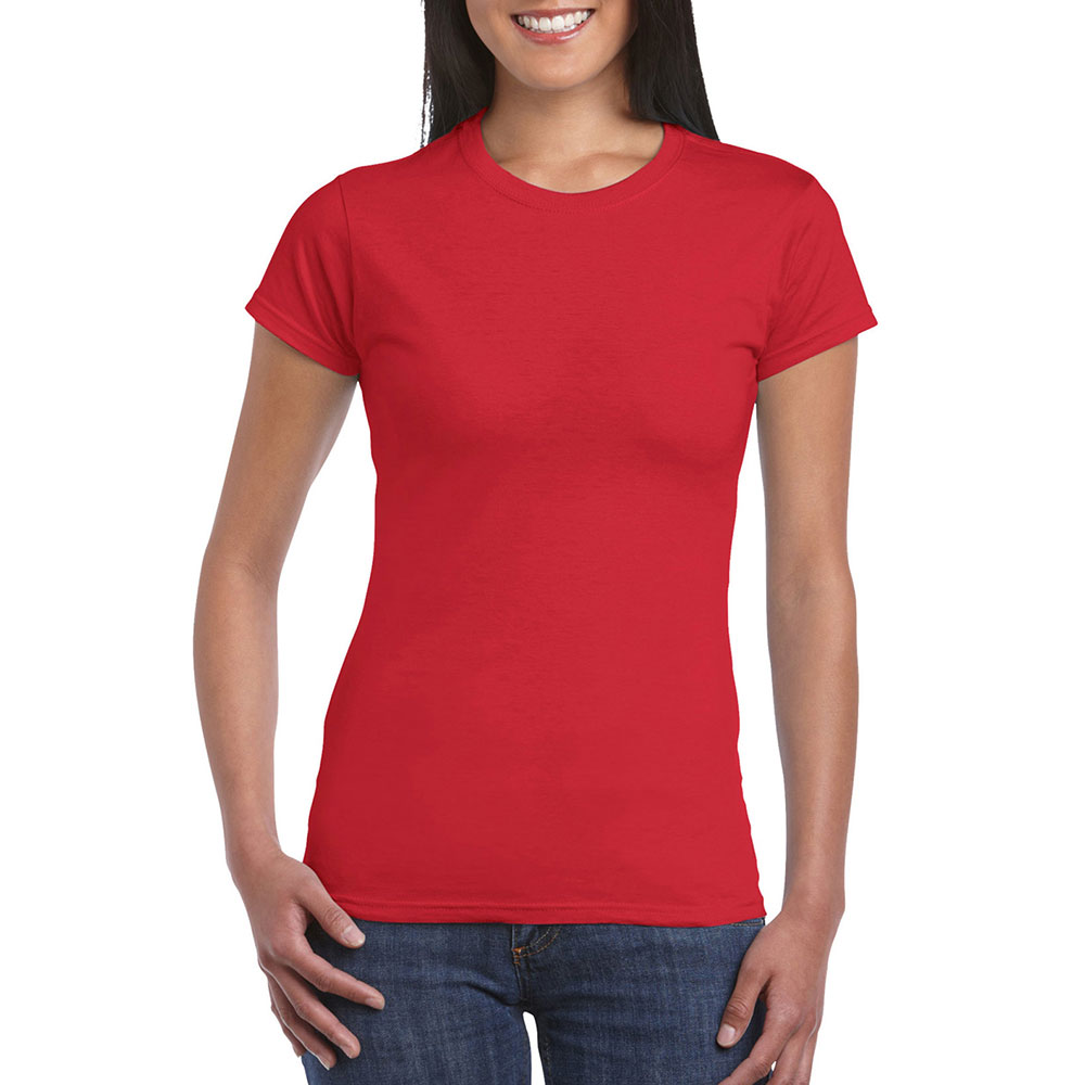 64000L_red Soft Style Ladies T-Shirt