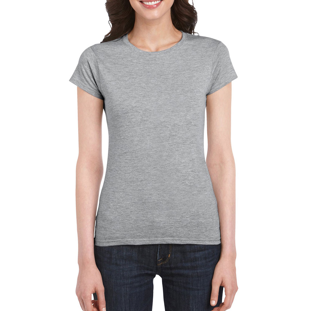 64000L_rssportgrey Soft Style Ladies T-Shirt