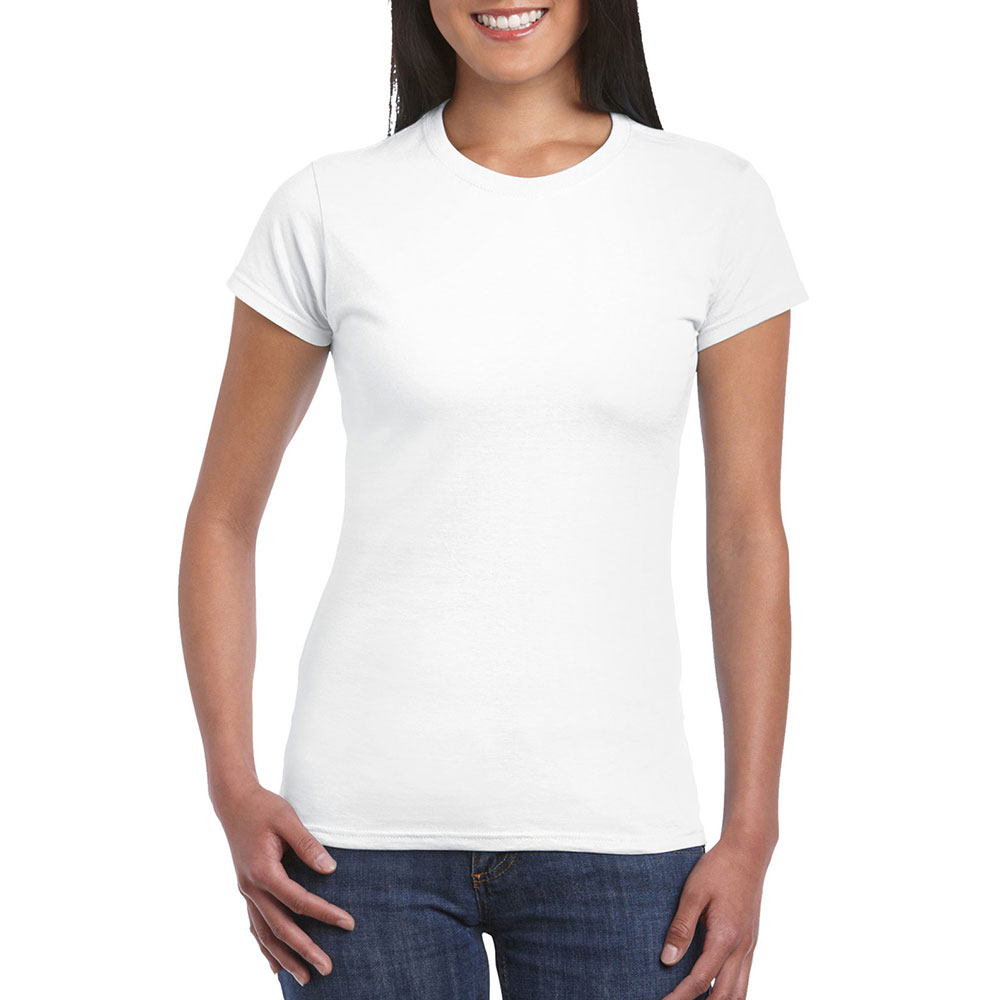 64000L_white Soft Style Ladies T-Shirt