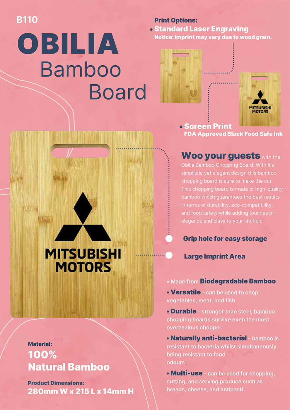 Obilia Bamboo Chopping Board