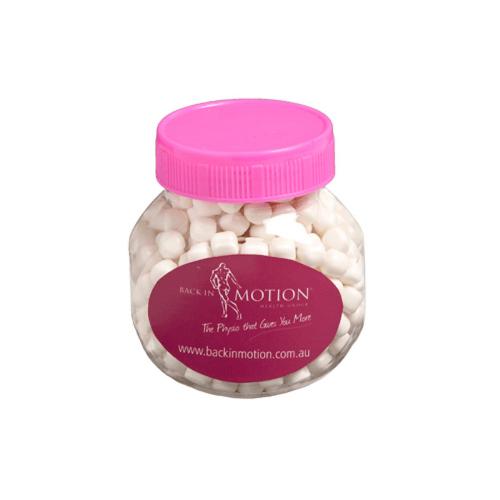 Plastic Jar Filled with Mints or Chewy Mints 170G