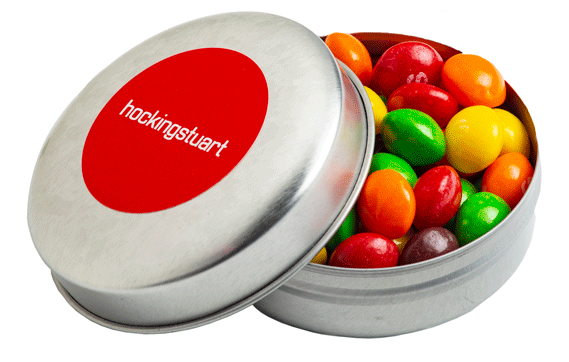 Candle Tin with Skittles 50g