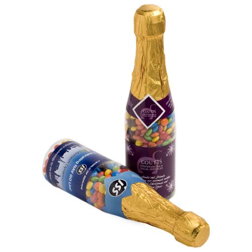 Champagne Bottle Filled with Mini M&Ms 220G