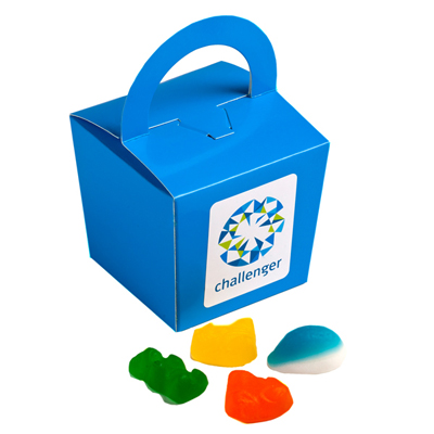 Coloured Noodle Box Filled with Mixed Lolllies 100G