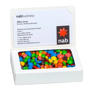 Bizcard Box with 50g M&M bag