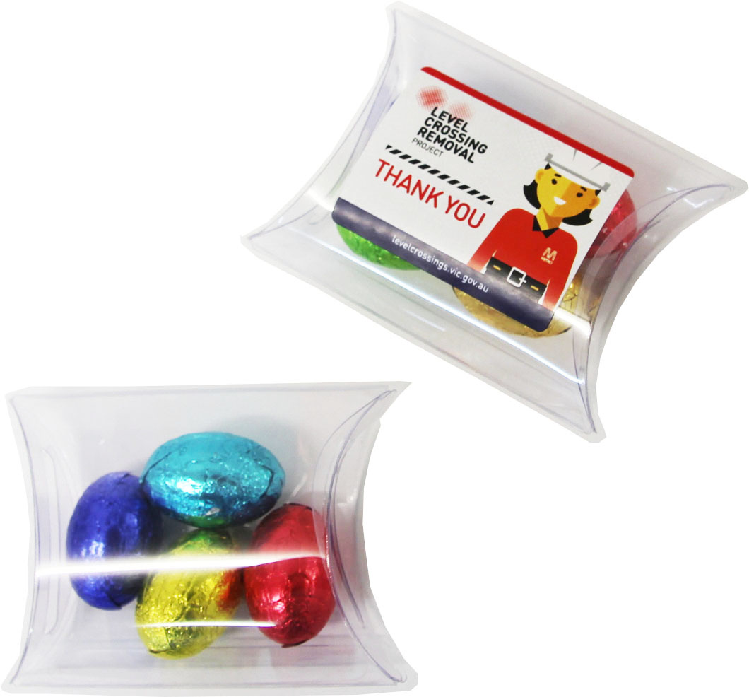 Pillow Pack with Mini Solid Easter Eggs x4