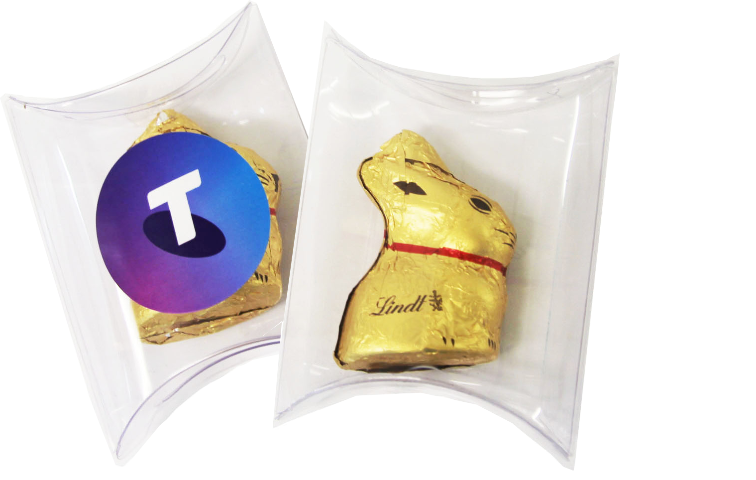 Pillow Pack with Gold 10g Lindt Bunny