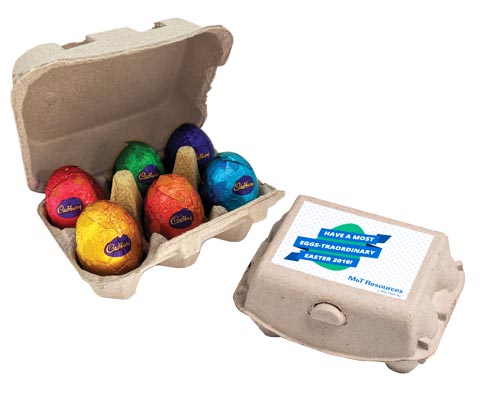 Carton with x6 Chocolate Eggs