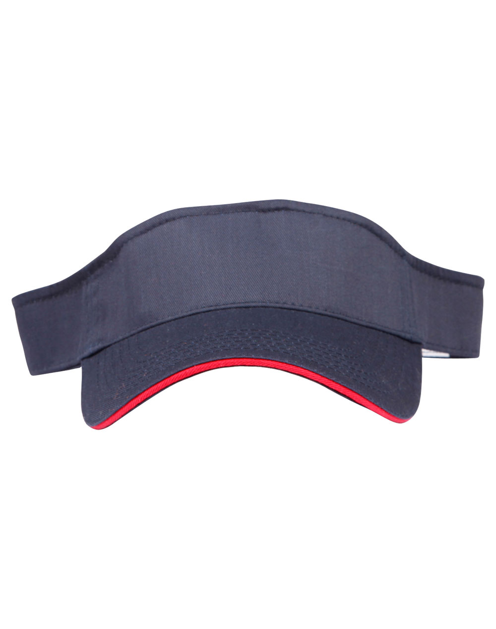CH49_Navy.Red_l Contrast Sandwich Visor