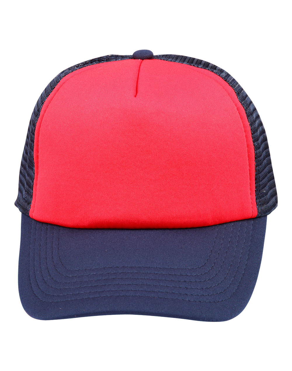 CH69_Red.Navy_l Contrast Trucker Cap