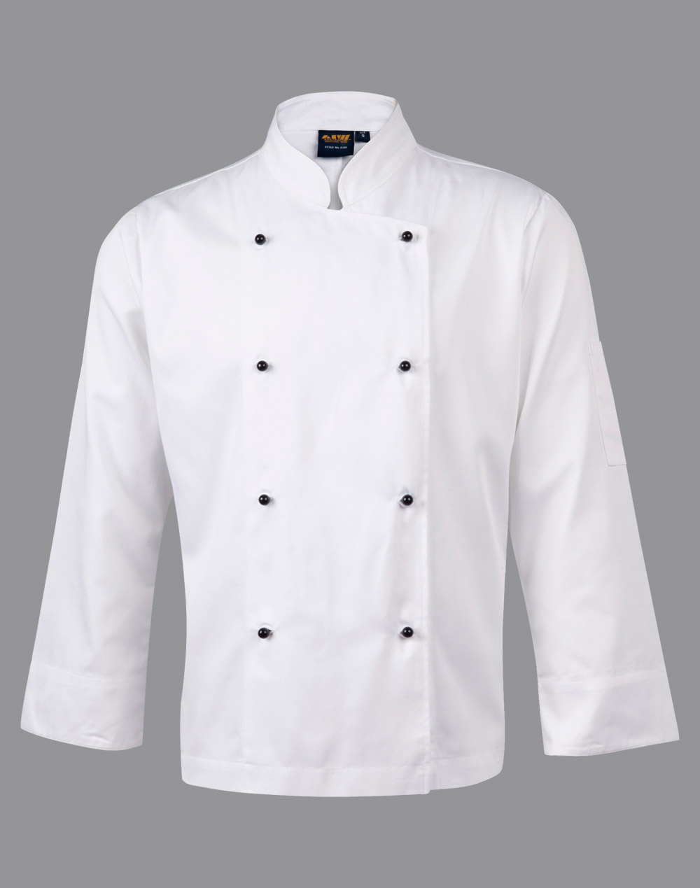 CJ01_White_l Chef’s Long Sleeve Jacket