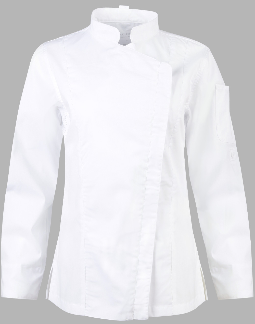 CJ04_White_l Ladies Functional Chef Jacket