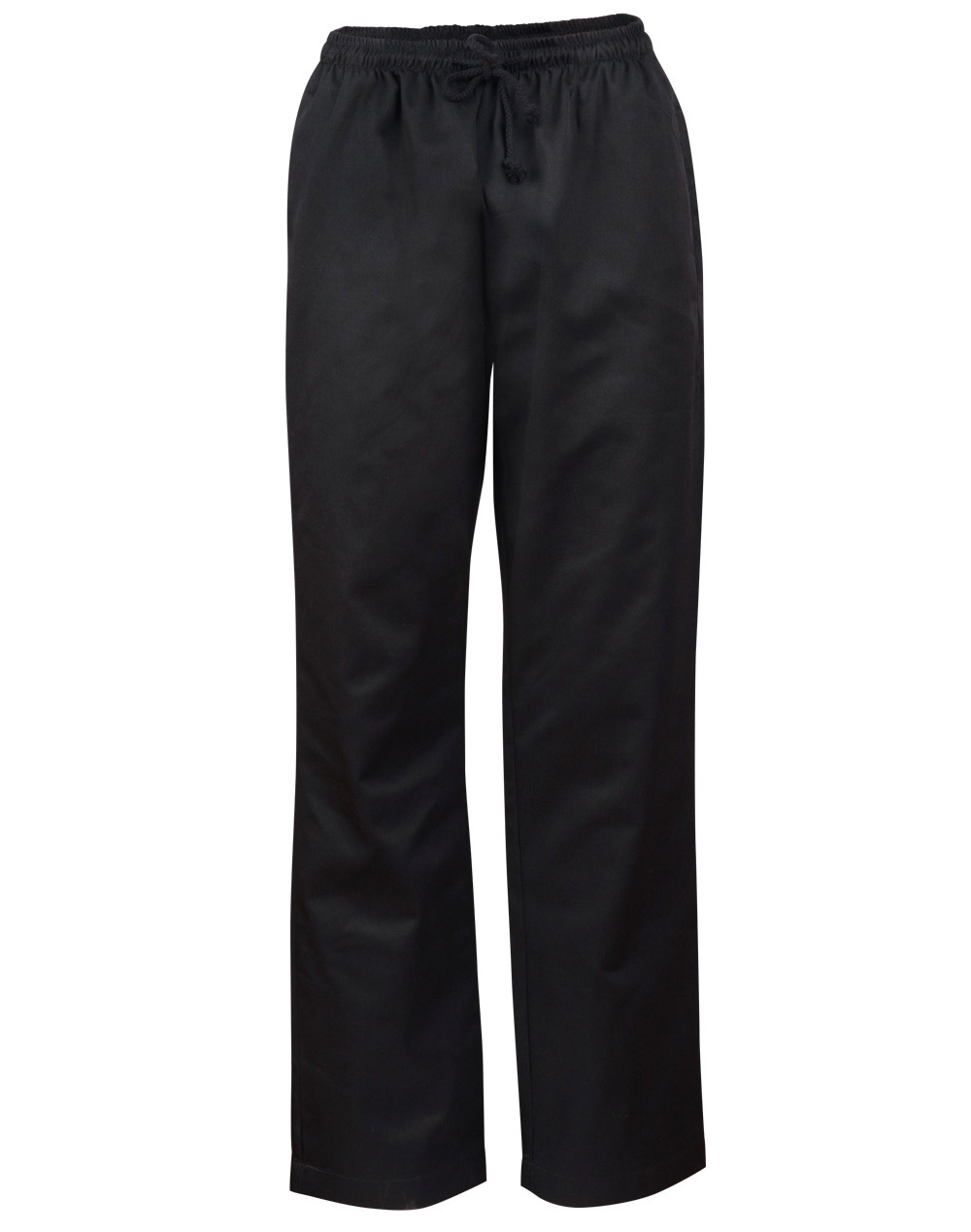 CP01_Black_l Elastic Waist Chef’s Pants