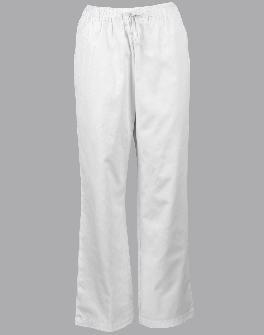 CP01_White_l Elastic Waist Chef’s Pants