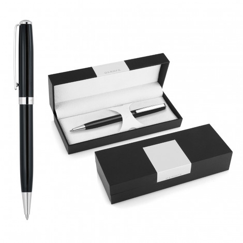 DER114_sample2 Derofe Connoisseur Black CT Ballpoint Pen