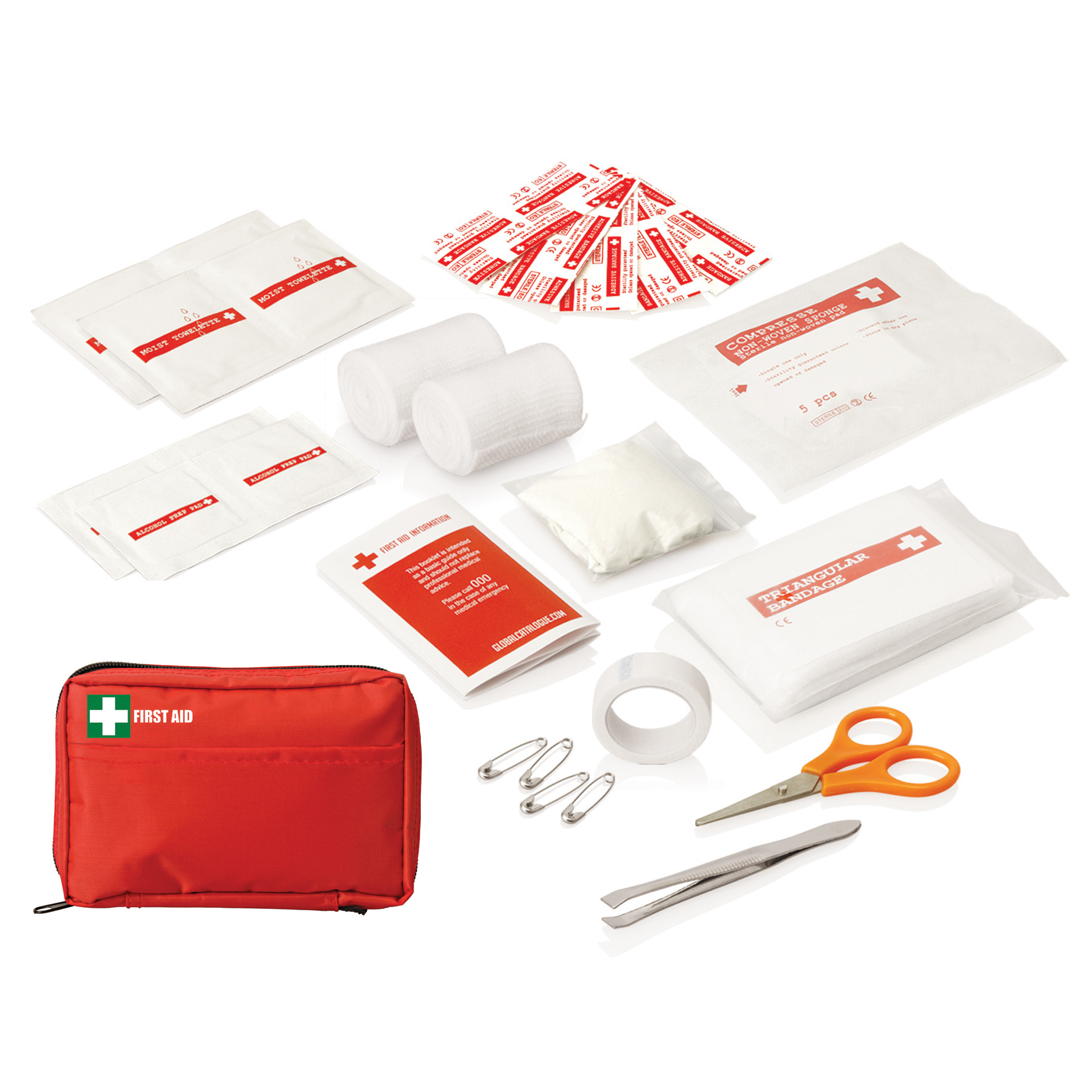 First Aid Kit Belt Pouch 30pc