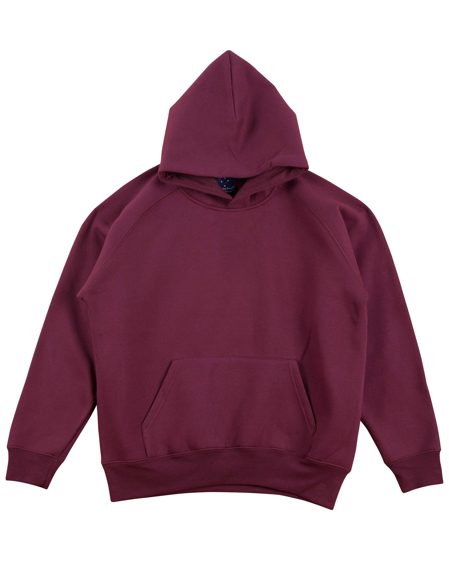 FL07K_Maroon_l Warm Hug Kids’ Fleece Hoodie