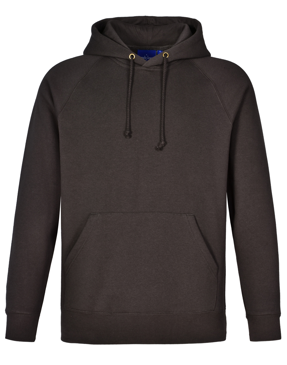 FL07_Charcoal_l Men’s Close Front Fleecy Hoodie
