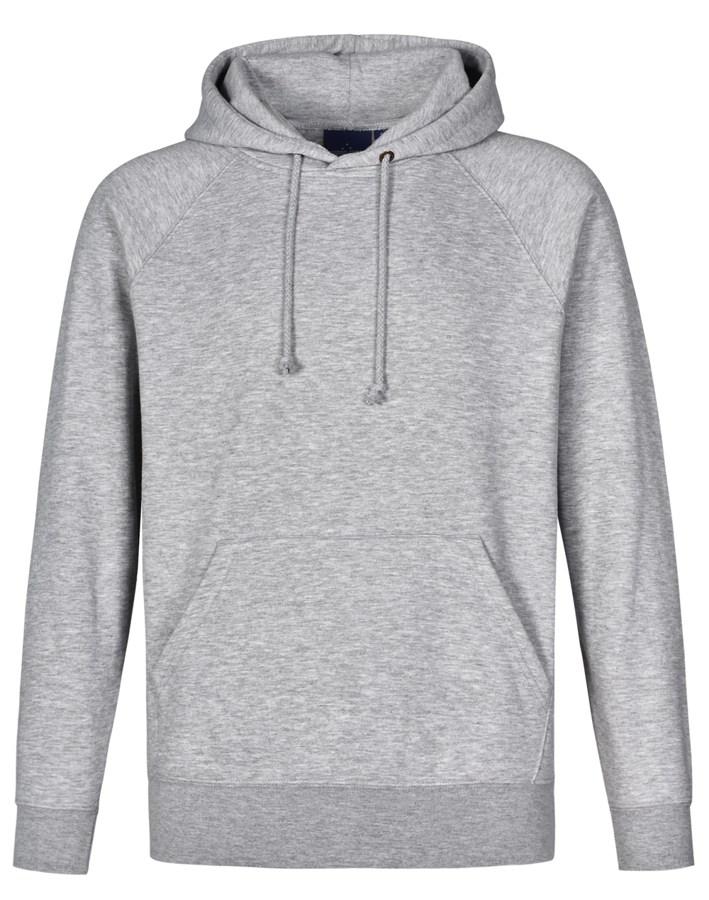 FL07_Grey_l Men’s Close Front Fleecy Hoodie