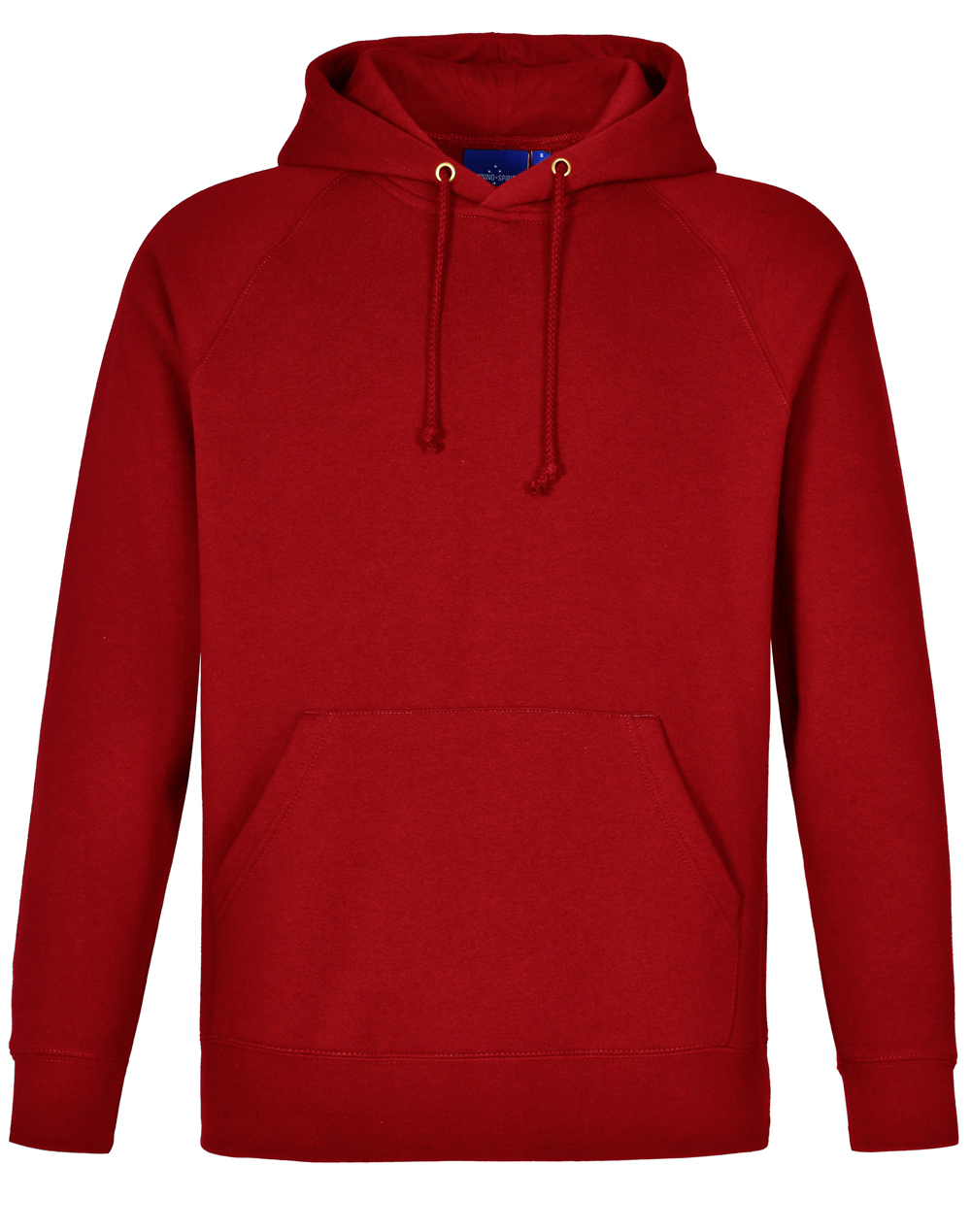 FL07_Red_l Men’s Close Front Fleecy Hoodie