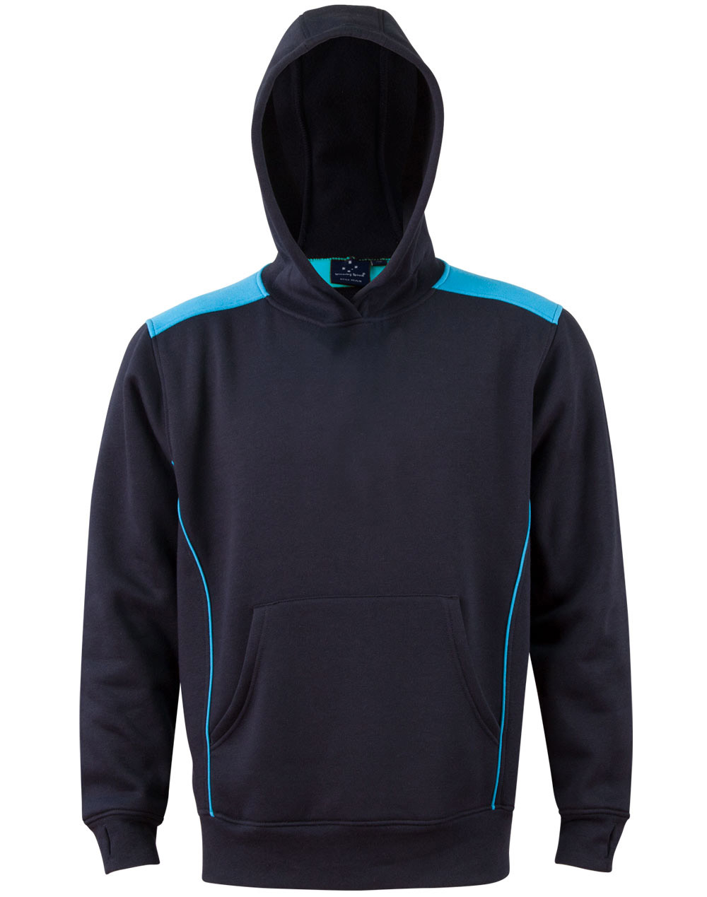 FL19K_NavyAqua_l Croxton Hoodie Kid’s
