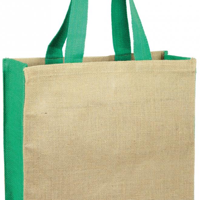 Jute Panelled Carry-All