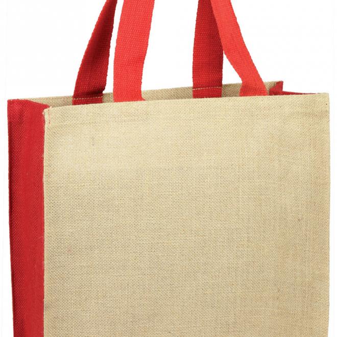 Jute Panelled Carry-All