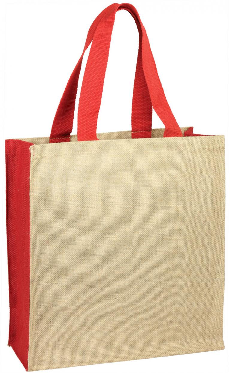 Jute Panelled Carry-All