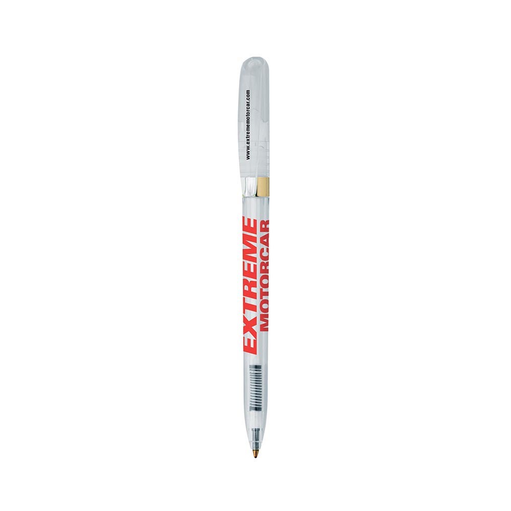 BIC Pivo Clear Gold Pen