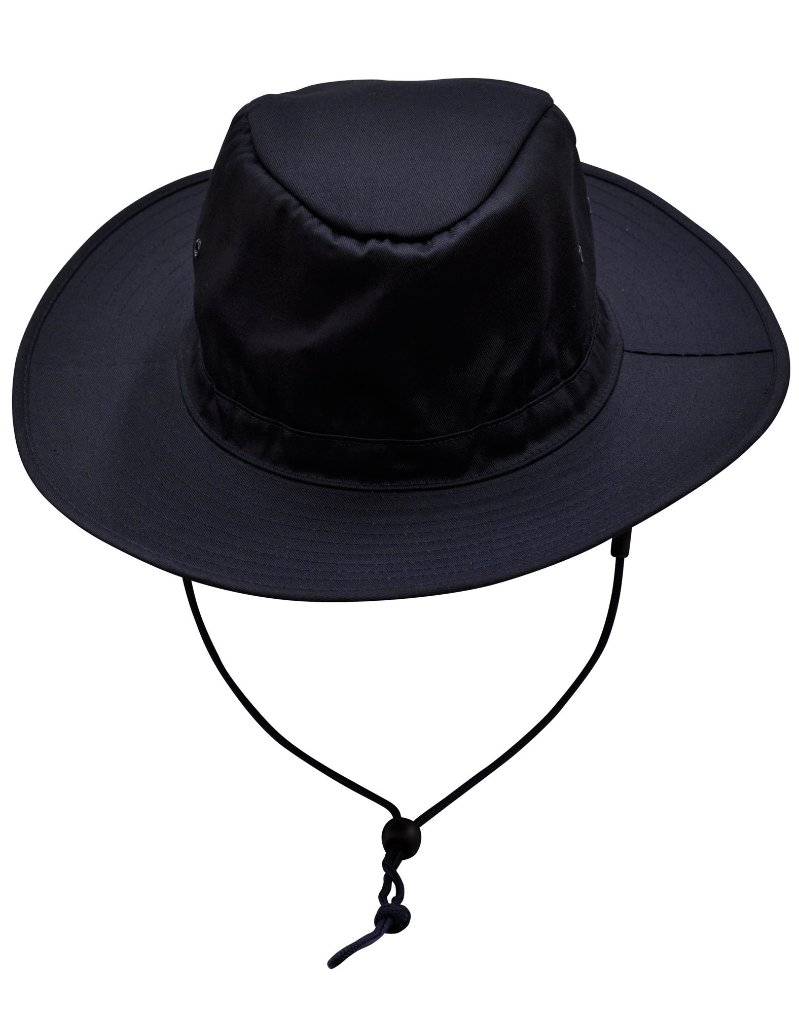 H1026_Navy_l Slouch Hat With Break-away Clip Strap