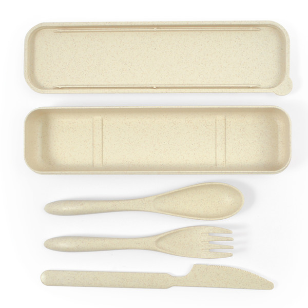 Bamboo Notebook + Eco Cutlery Set