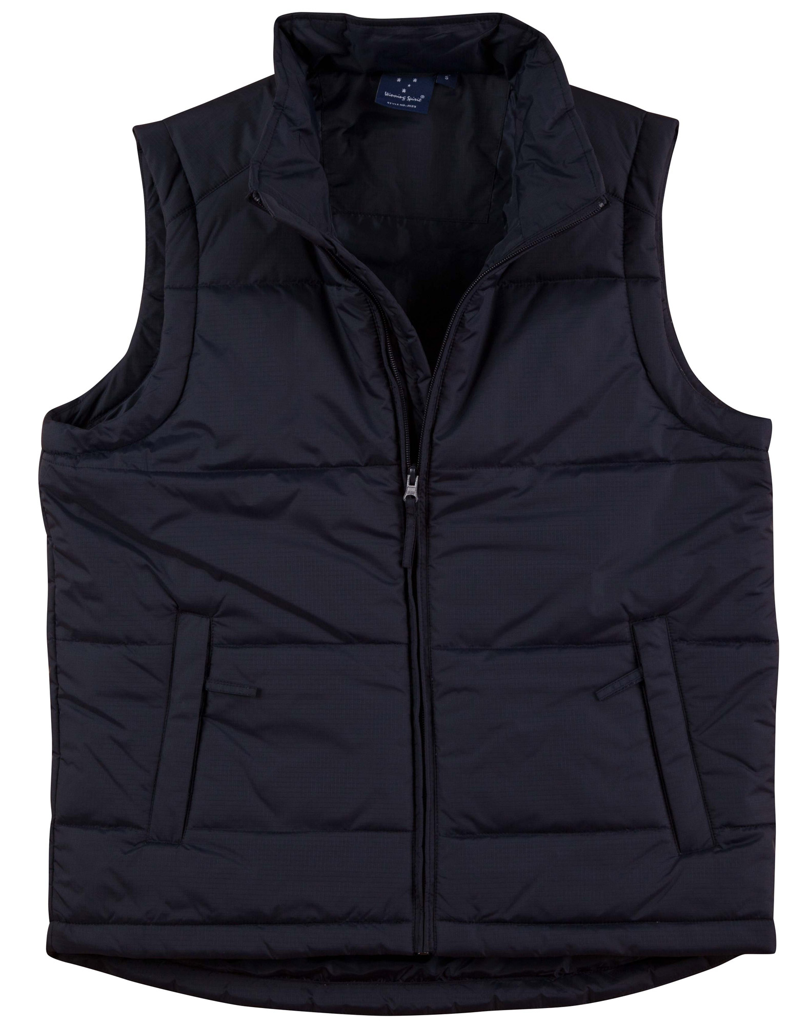 JK29_Navy_l Rip-stop Padded Vest Men’s