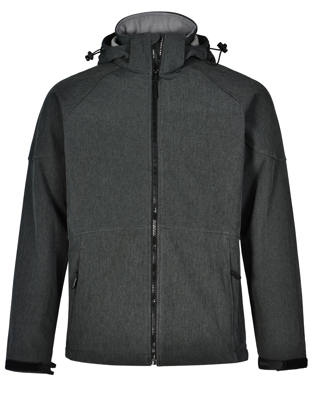 JK33_CharcoalHeather_l Aspen Softshell Hood Jacket Men’s