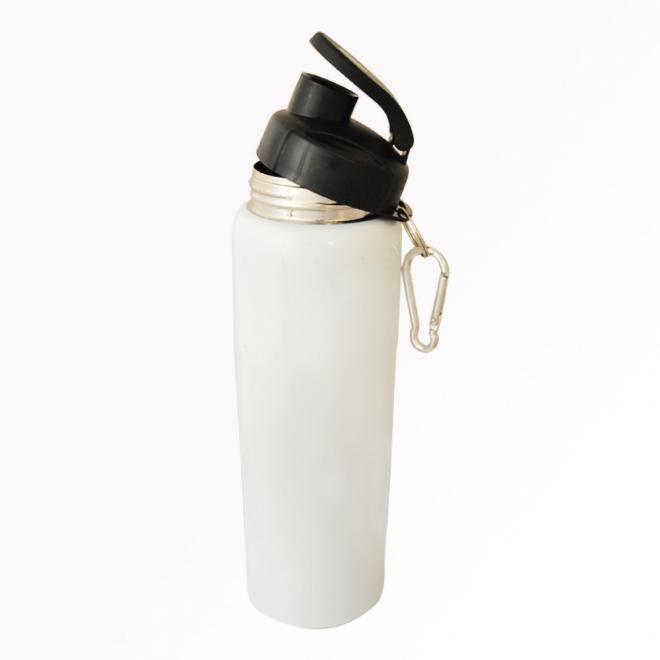 Stainless Steel Sports Bottle – with Carabiner