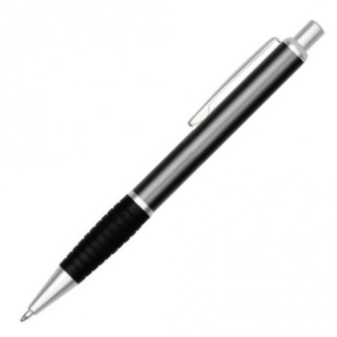 Solid Black Grip Metal Pen