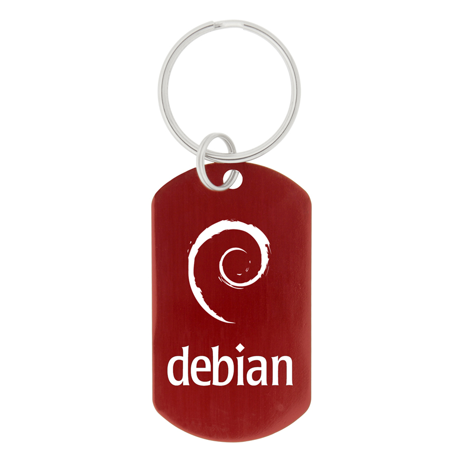 Aluminium Dog Tag Keychain