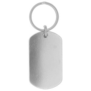 Aluminium Dog Tag Keychain