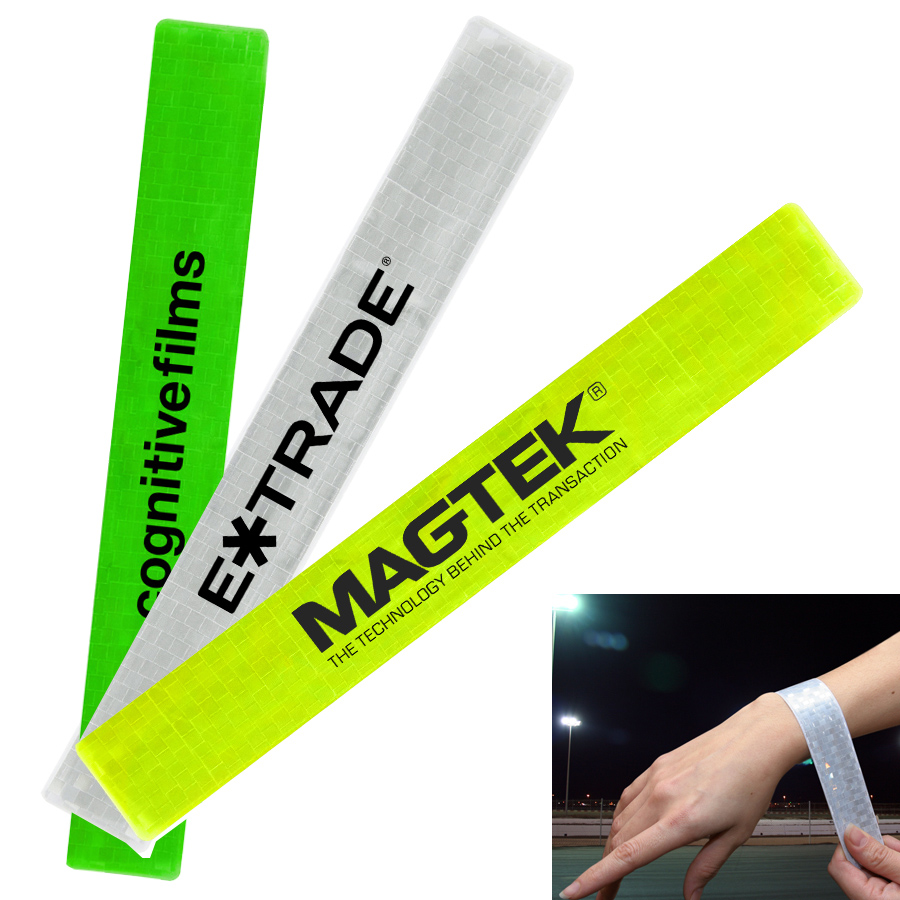 Reflective PVC Slap Wristband