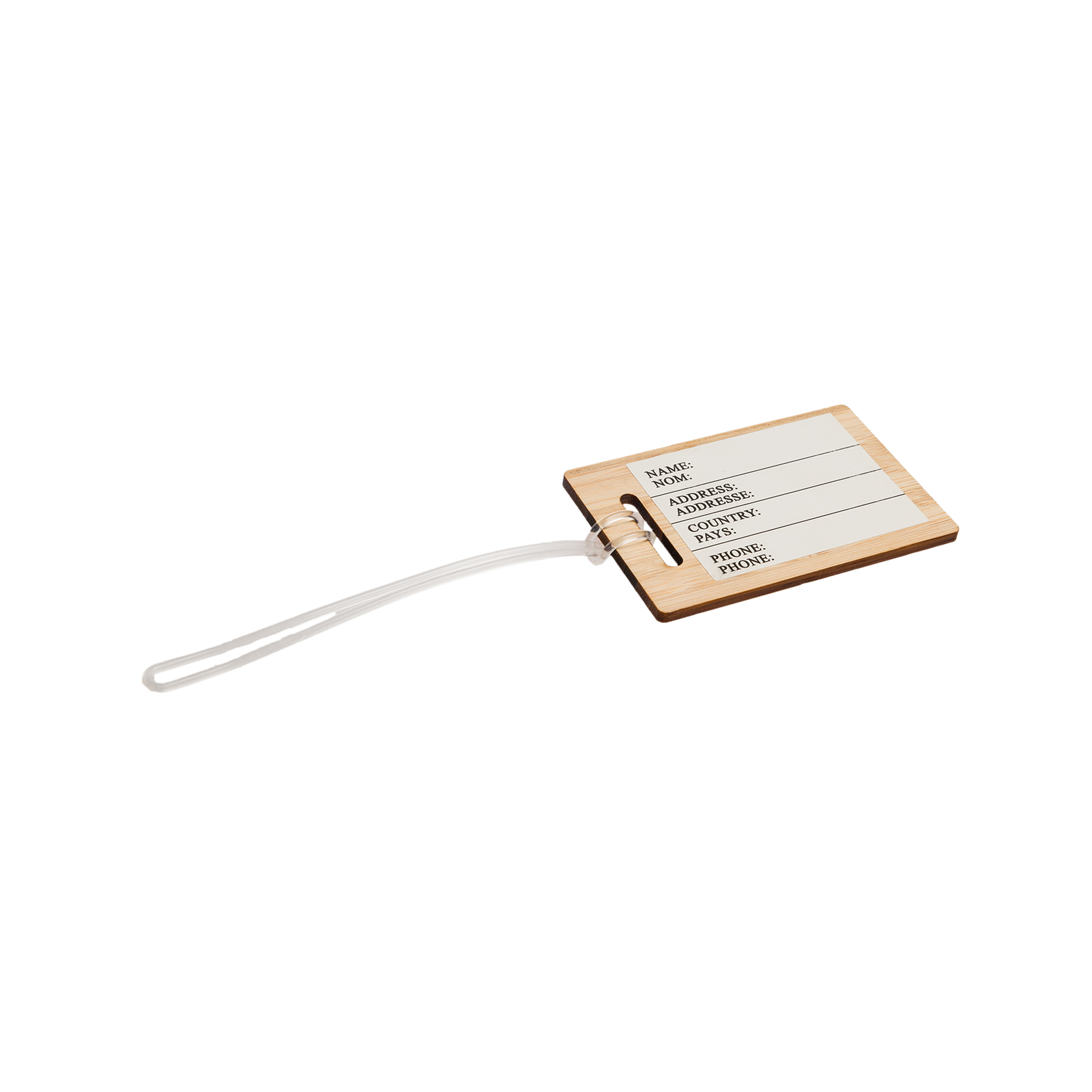 Transit Bamboo Luggage Tag