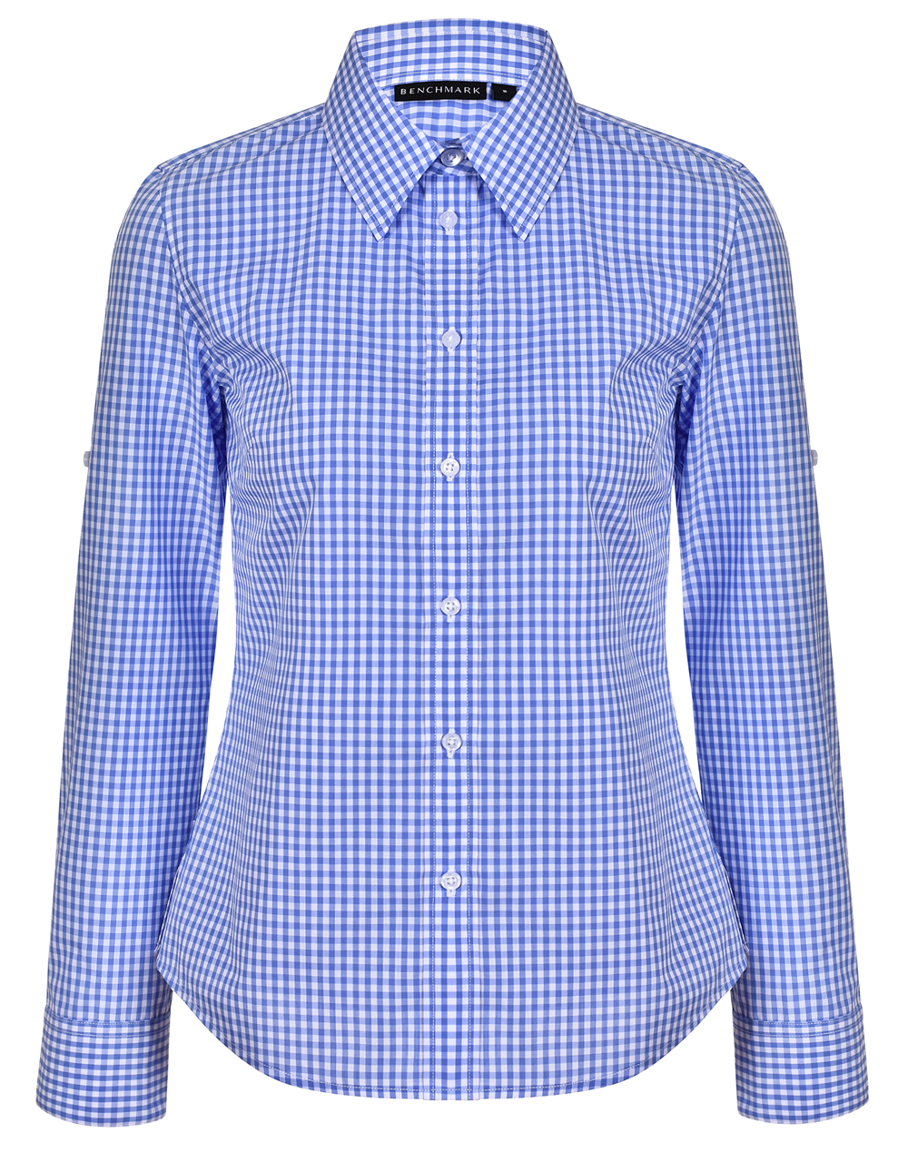 Ladies’ Gingham Check Long Sleeve Shirt