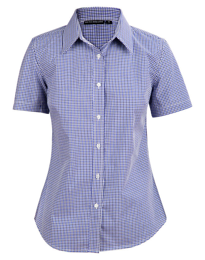 Ladies’ Multi-Tone Check Short Sleeve Shirt