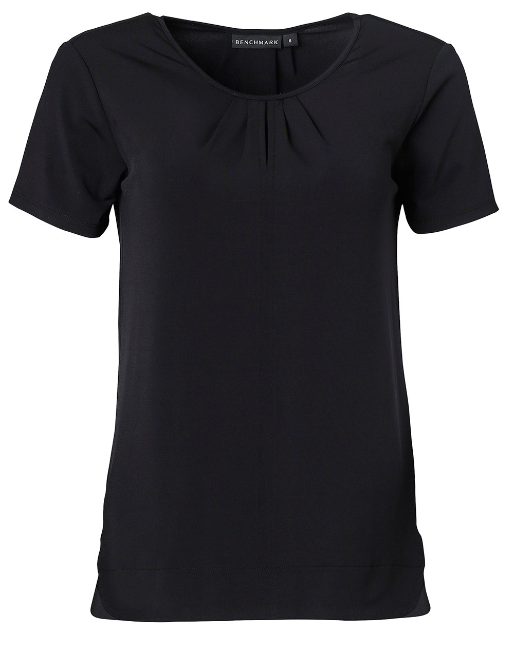 M8850_Black_l Ladies Short Sleeve Top Julia