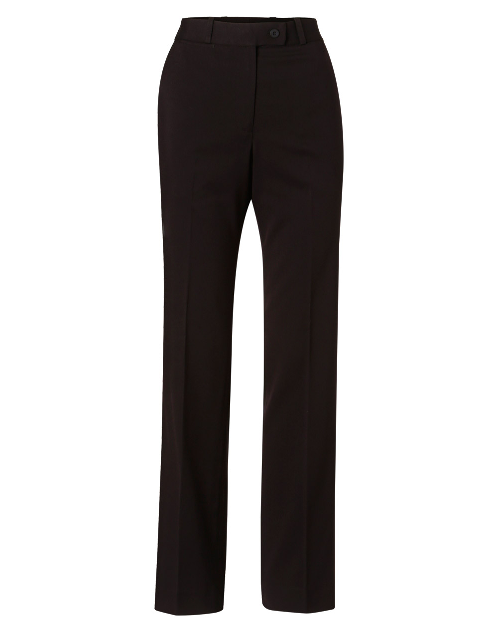 M9440_Black_l Women’s Poly/Viscose Stretch Flexi Waist Pants