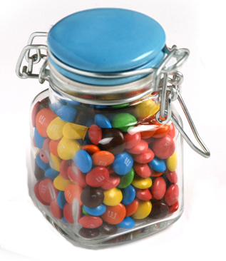 Mini M&Ms in Clip Lock Jar 80G