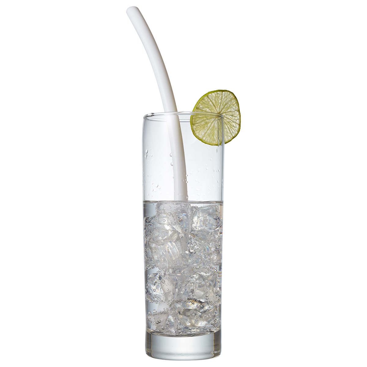 NP152_White.Glass_.jpg Reusable Silicone Straw