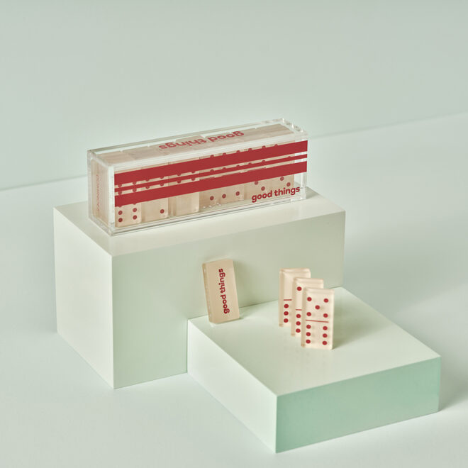 Acrylic Domino Set in case