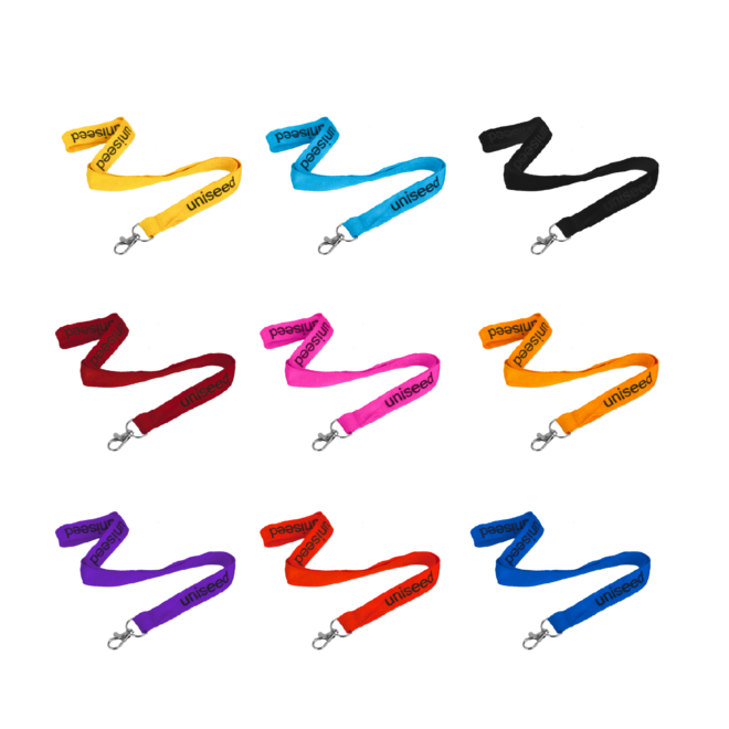 Flat Ribbed Lanyard 25mm Wide With Swivel Clip