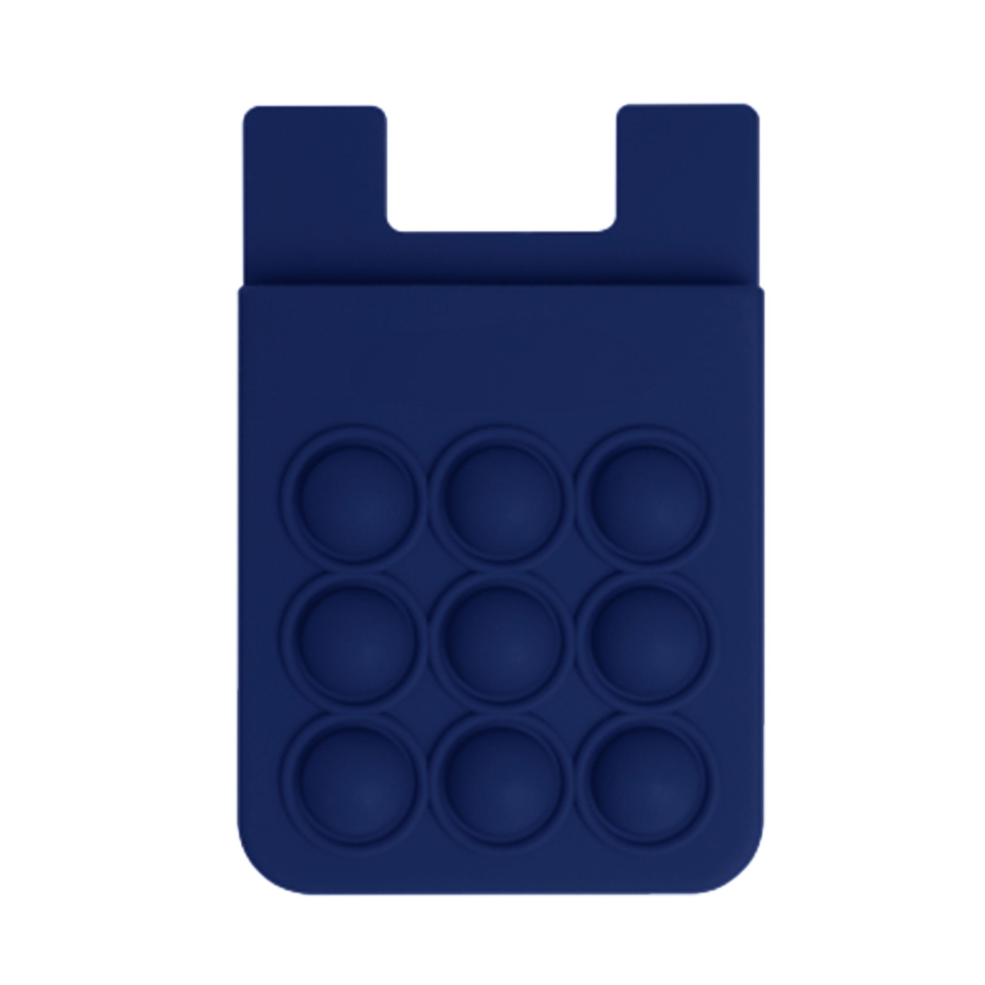 Popper Stress Reliever Silicone Phone Wallet