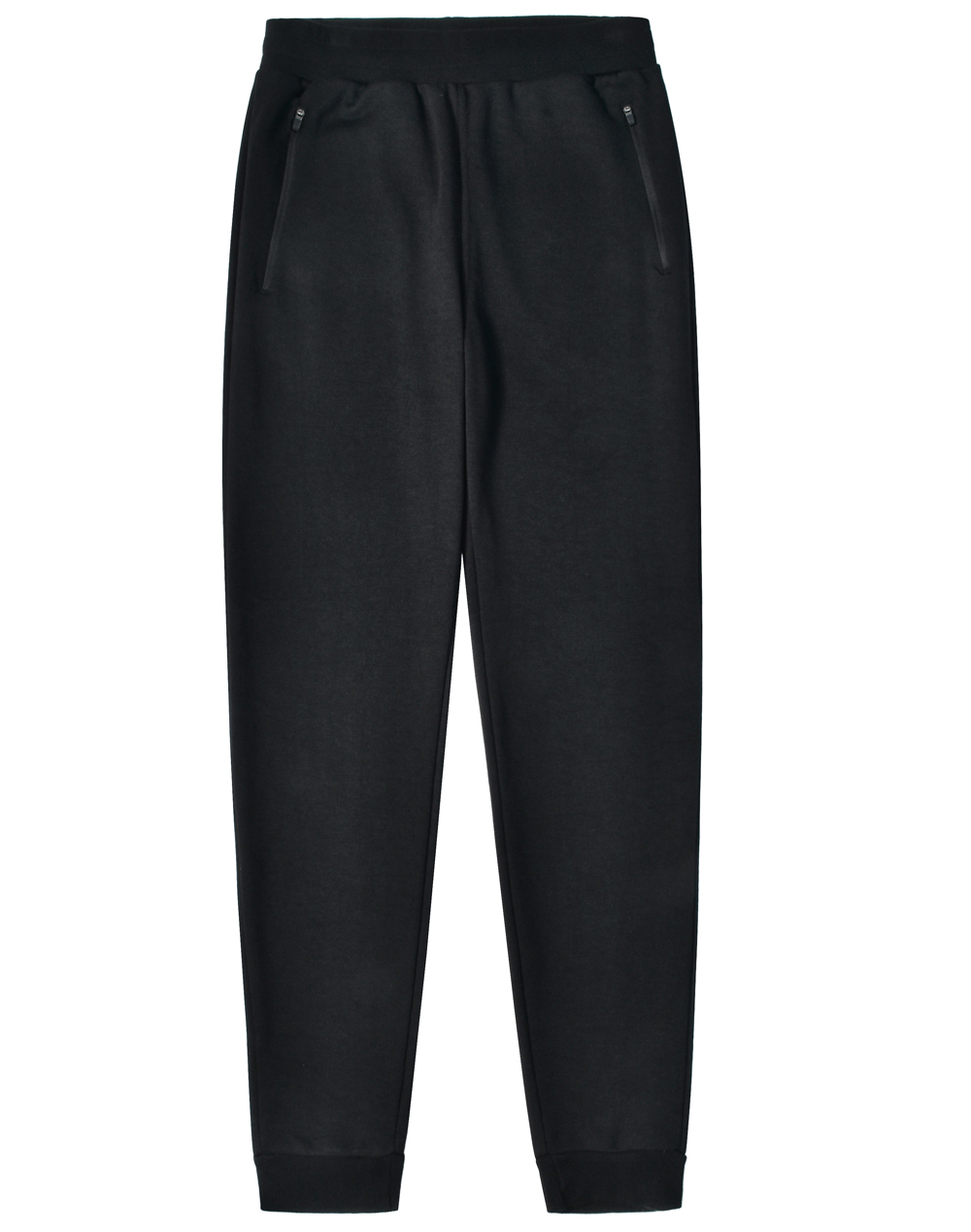 TP25_Black_l Adults French Terry Track Pants