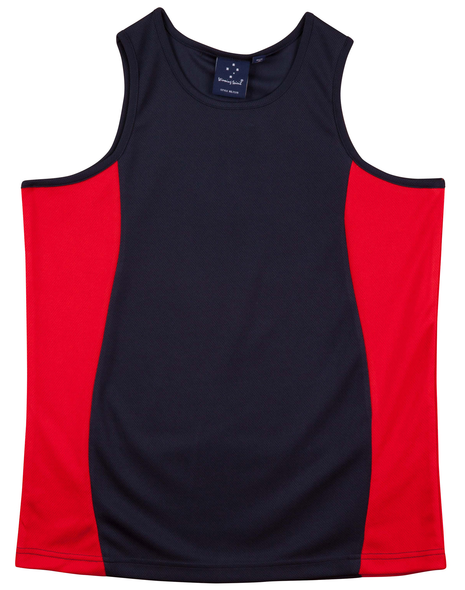 TS19_Navy.Red_l Teammate TrueDry Singlet Men’s